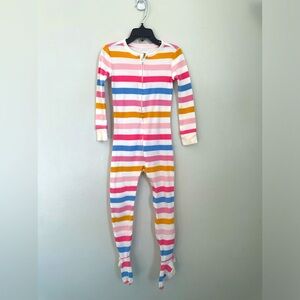 Old Navy cotton footie pajamas girl size 4
